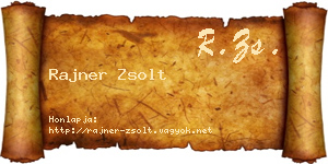 Rajner Zsolt névjegykártya