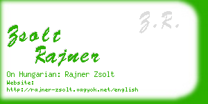 zsolt rajner business card